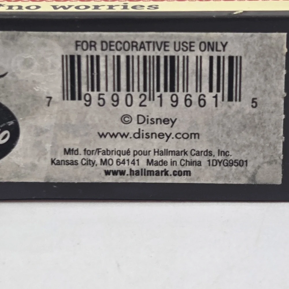 Disney Lion King Hakuna Matata Table Decor Hallmark Simba Pumbaa‎ Timon...